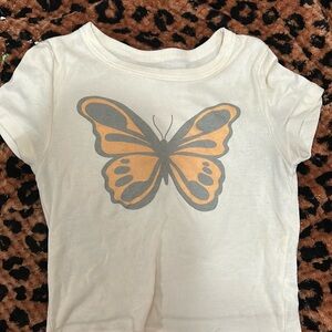 american eagle, butterfly tee!!